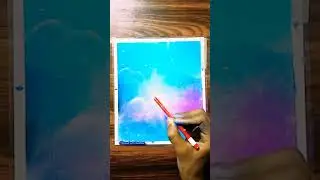 how to draw a beautiful dolphin scenery with soft pastel drawing