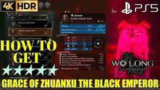 How to Get 5 Star Heishan Bandit Garb WO LONG Grace of Zhuanxu The Black Emperor | Wo Long Grace 5⭐