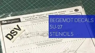 Begemot Decals 1/32 Su-27 Flanker Stencils (32-002) Review