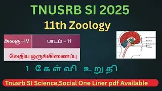 வேதிய ஒருங்கிணைப்பு | 11th Zoology | sub inspector study material | @INBAJENISH