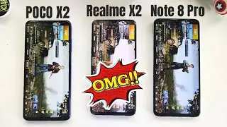 POCO X2 vs Realme X2 vs Note 8 Pro: Speed | Boot | RAM | Benchmark!