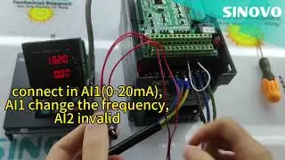How to let SINOVO  VFD controlled by two analog signal