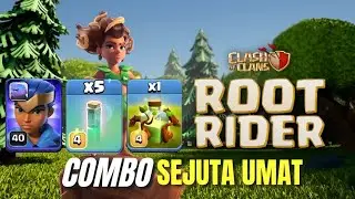 COMBO SEJUTA UMAT❗| &nbsp;Royal Walk + Root Rider Valkyrie STRATEGY TH 15 | Clash Of Clans 
