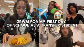 GRWM FOR MY FIRST DAY OF SCHOOL AS A TRANSFER STUDENT (10th Grade) | Vlog,Grwm, Ect. || AMAYA KAYLEE
