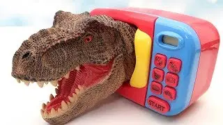 Giant Dinosaur Surprise Heads! Tyrannosaurus Rex Triceratops Big Head Toys For Kids