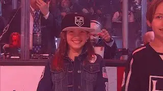 Jonathan Quick's Daughter Introduces Him as the Starting Goalie for the LA Kings