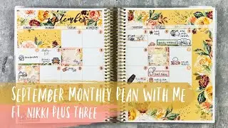 SEPTEMBER MONTHLY PLAN WITH ME | ft. nikki plus three | tattooed teacher plans