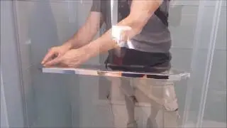 Malvinas Dual Frameless GLass Sliding Doors for Shower or Tub