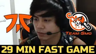 FNATIC VS SMG GAME 2 - 29 MINUTE FAST GAME DPC SEA 2022 TOUR 1 DIVISION 1
