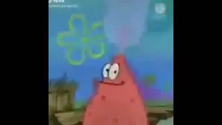 Patrick with bottle on head #memes #haha #spongebob #explosion