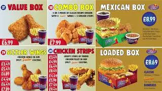 🇺🇸🇬🇧 Redesign Restaurants screen menu Display || Menu Board || How to Create Food Menu & Menu Card