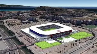 Il Nuovo Stadio del Cagliari 3D (Video)
