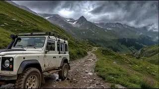 a big wheel jeep in switzerland mountain 3