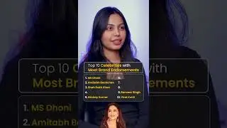 Top 10 Celebrities with Most Brand Endorsements #shorts #msdhoni #shahrukh #bollywood #viratkohli