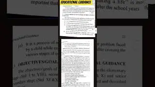 Educational  guidance #notes #guidanceandcounseling #educationalguidance