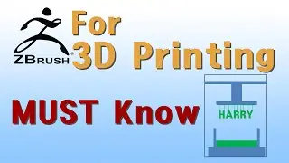 Zbrush for 3D Printing/3D프린팅을 위한 지브러쉬/Must know