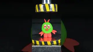 Chicky Green Zombie Edition (from Where's Chicky) Sprunki OC DIY Hydraulic Press Machine #sprunki