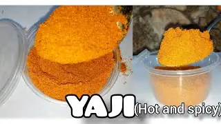 HOW TO MAKE YAJI | YAJI RECIPE | SPICED PEPPER | HAUSA YAJI | NORTHERN NIGERIAN YAJI #mfalh #thvc