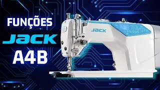 Manuseio da Máquina Jack A4B Reta Industrial Eletrônica