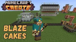 I Built a BLAZE CAKE Factory Create Mod Minecraft Tutorial