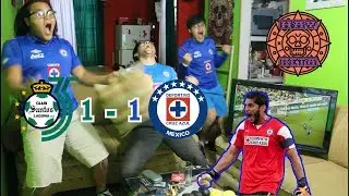 SAN YISUS CROWN / Santos 1 vs 1 Cruz Azul / REACCI&Oacute;N