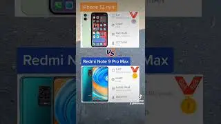 iPhone 12 mini vs Redmi Note 9 Pro Max