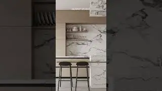 Minimalist kitchen design in 3ds Max + Corona for beginners.Step-by-step guide. Subscribe for more!