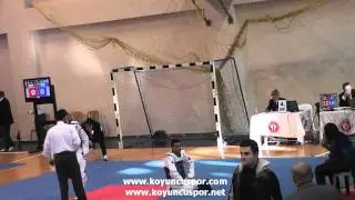 58kg Serkan Tok vs Onur Cam (2012 Turkish Senyor Taekwondo Championships)
