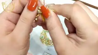 Cómo Hacer un Dije de Luna con Alambre y Cristales