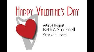 Valentine's Day cards with Harp Music