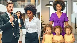 Millionaire CEO Mocks His Black Ex at Company Event, Her Triplet Daughters Left Everyone Incr