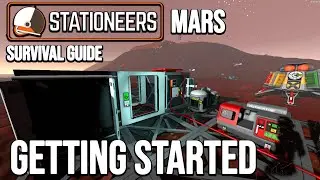 Stationeers Mars Survival Getting Started Guide - The Initial Base Setup from scratch - ep 1