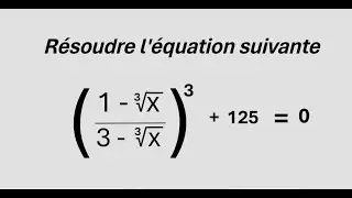 Math   2eme BAC S.M-   : Equation : Puissance et racine cubique