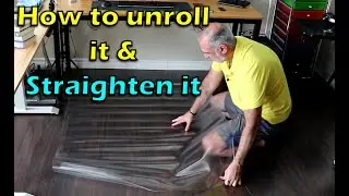 Office Chair Mat Hardwood Floor Protector  How to unroll it and straighten it