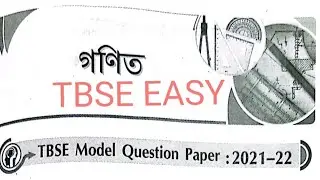TBSE HS - MATHEMATICS Board Model Question Term 2 - with answers | PDF Solution 2022
