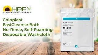 Coloplast Bedside-Care EasiCleanse No-Rinse Self-foaming Disposable Washcloth