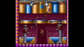 Aero the Acro-Bat (SNES) Stilt Brothers Boss Battle