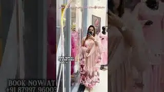 🌸Valentine Special Blush Pink Floral Anarkali Suit Set