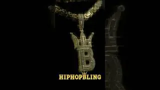 Bling Bling Baguette Hip Hop Bling Logo Chain