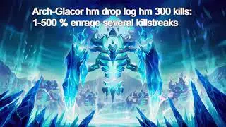 Arch Glacor hm 300 drop log (repeated killstreaks)  +  600 kills collection log - Runescape 3
