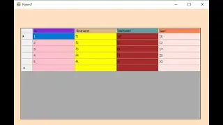 How to change background datagridview header and columns in C#