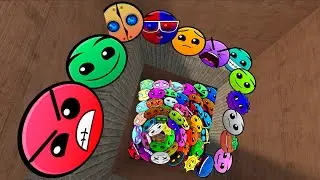 Geometry Dash and Lobotomy Dash Nextbots Family Chase me In Maze Garry's Mod