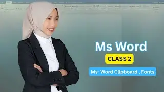Learn MS Word Clipboard & Fonts | Easy Computer Class for Kids