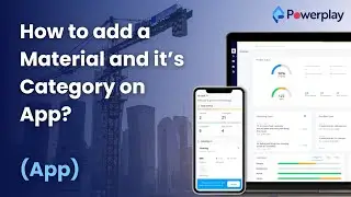 How to add a Material and it&rsquo;s Category on App?