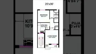 20 x 36 House Design/ #buildmyhome #houseplan #housedesign #housemap #home #trending