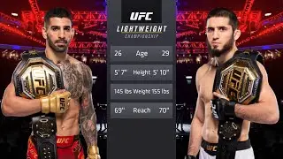Ilia Topuria vs Islam Makhachev Full Fight - UFC 4 Fight Of The Night