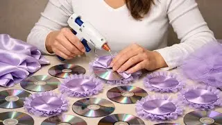 ♻️ Don&rsquo;t throw away your old CDs |Old CDs Turned Into Beautiful Home Decor ✨| Genius DIY Idea