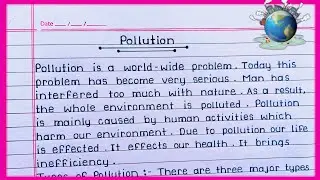 Essay on Pollution in English || Pollution essay writing in English || Best essay on Pollution ||