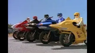 Mighty Morphin Power Rangers - Shark Cycles | Episode 22 Follow that Cab | Power Rangers Official