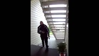 Unknown Delivery Driver Placing A Packet Under The Wooden Stairs ASMR [USA]
